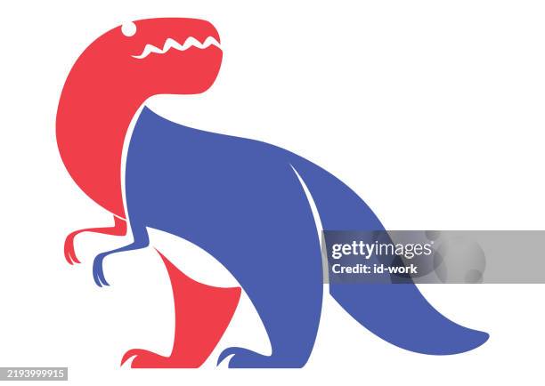 dinosaur icon - t rex stock illustrations
