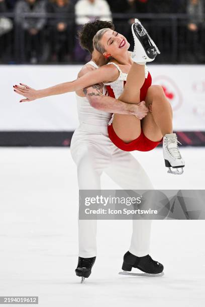 Piper Gilles and Paul Poirier performs in the women short program during the 2025 Canadian National Skating Championships on January 18 at Place Bell...