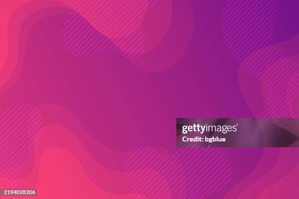 stockillustraties, clipart, cartoons en iconen met landing page template - fluid abstract design with pink gradient - trendy background - roze achtergrond