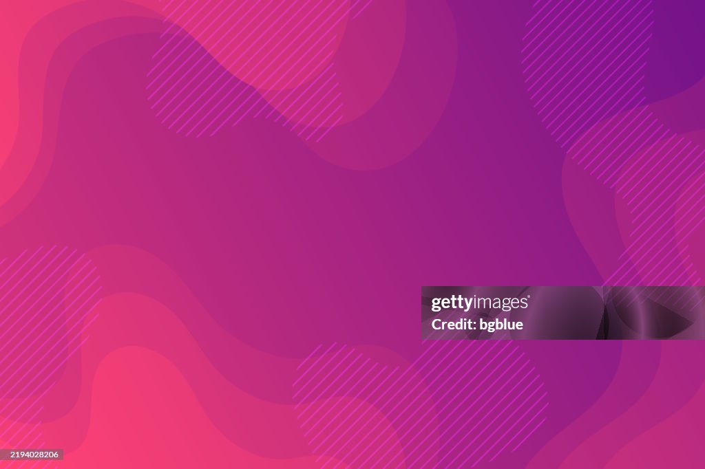 Landing page Template - Fluid abstract design with Pink gradient - Trendy background