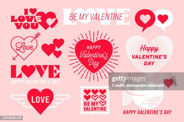 valentine's day design elements - bow and arrow stock illustrations