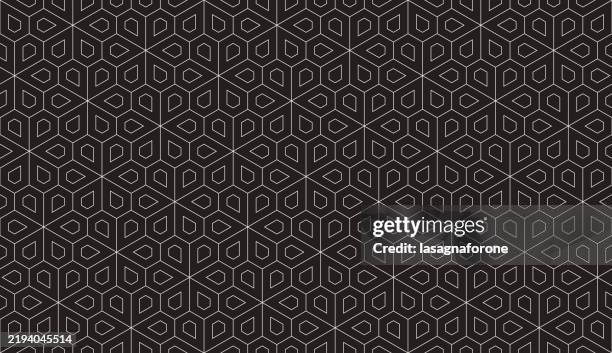 seamless geometric vector pattern - diamond pattern seamless stock illustrations