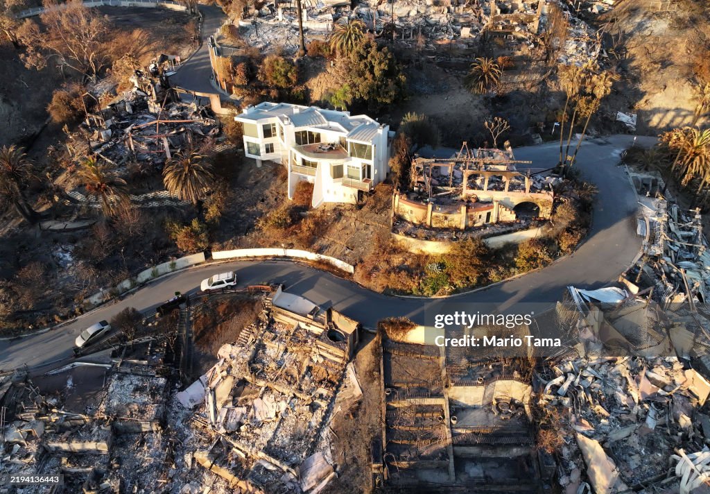 Powerful Winds Fuel Multiple Fires Across Los Angeles Area