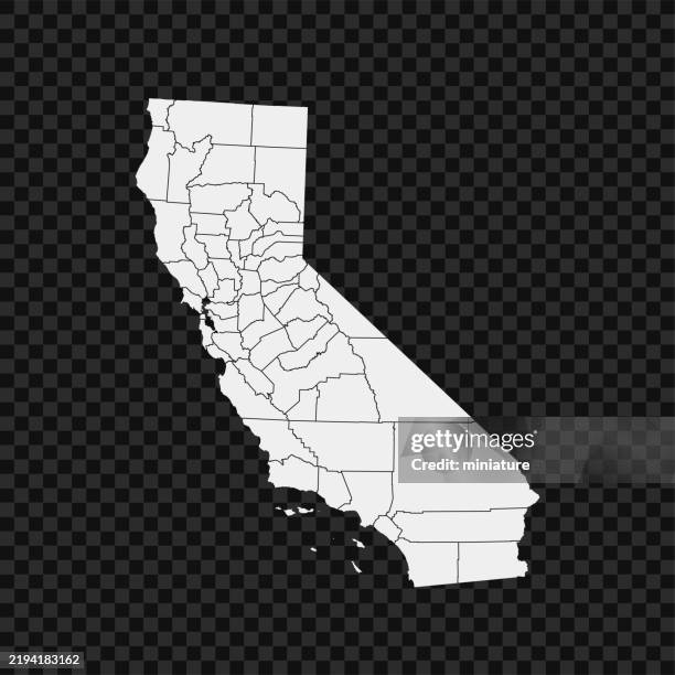 California Graphical Map California Map High-Res Vector Graphic - Getty Images