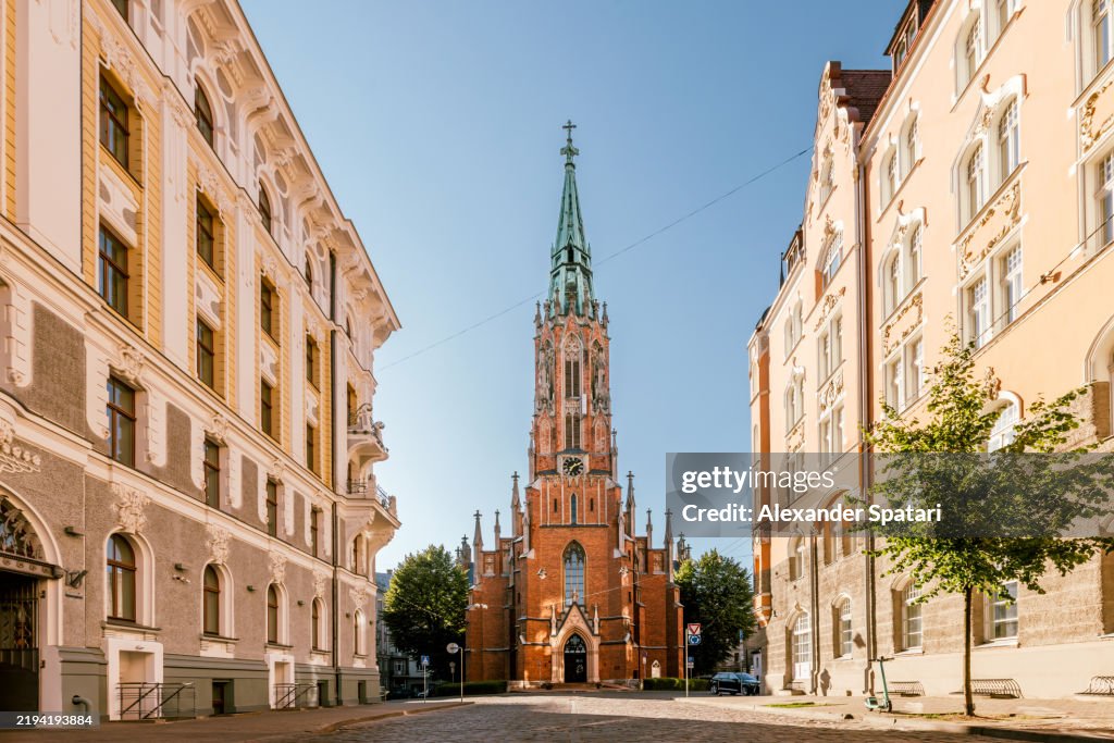 Old Evangelical Lutheran Church of St. Gertrude in Riga, Latvia