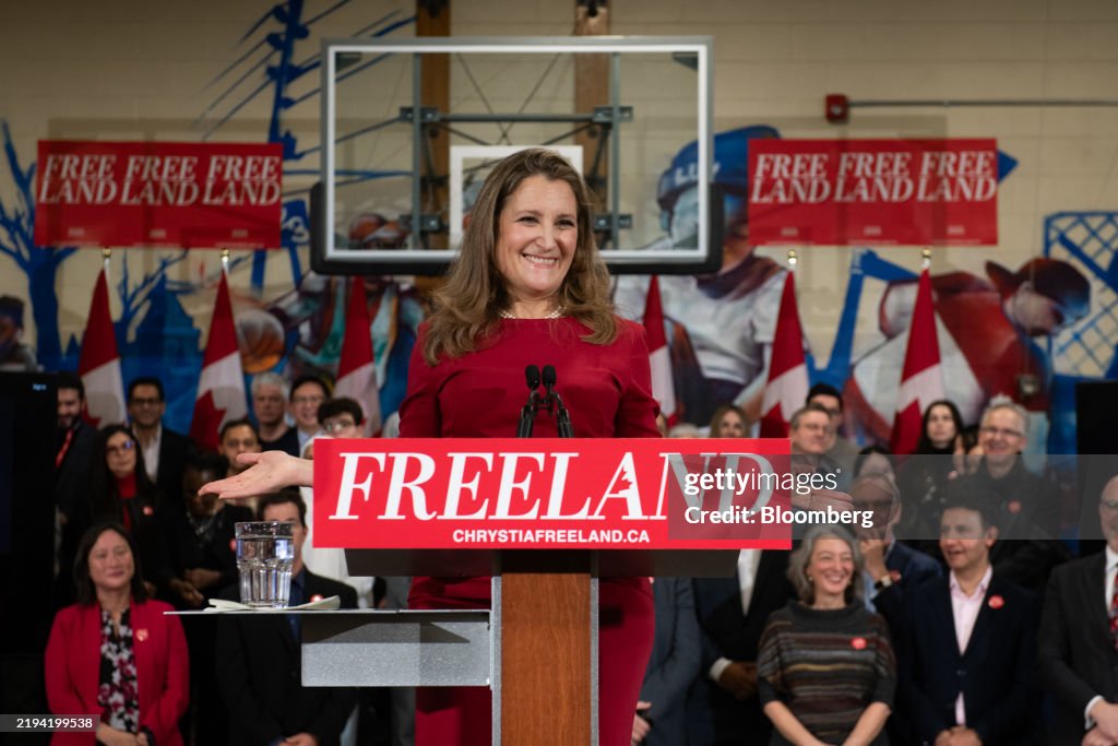Chrystia Freeland Joins Contest To Replace Canada's Trudeau