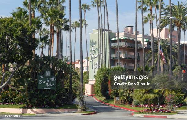 Exterior view of The Beverly Hills Hotel, February 9, 2007 in Beverly Hills, California.