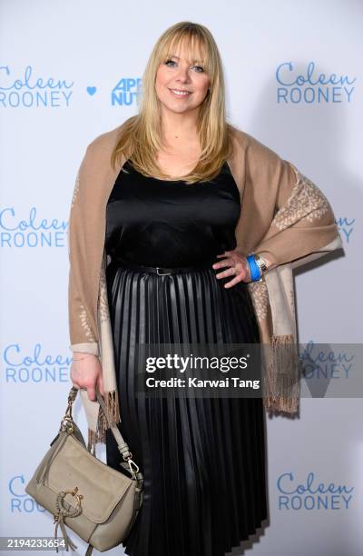 Liz McClarnonattends the launch of Coleen Rooney x Applied Nutrition Wellness Range at White City House on January 16, 2025 in London, England.