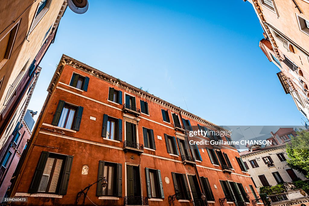 Marinoni or Phoenix Square (Campiello marinoni o de la fenice), Venice, Veneto, Italy.