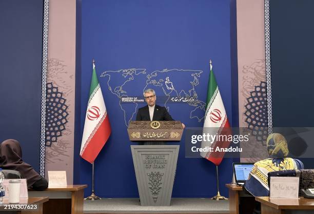 Spokesperson for the Iranian foreign ministry Esmaeil Baghaee answers the reporters' questions on his country's foreign policy agenda and regional...