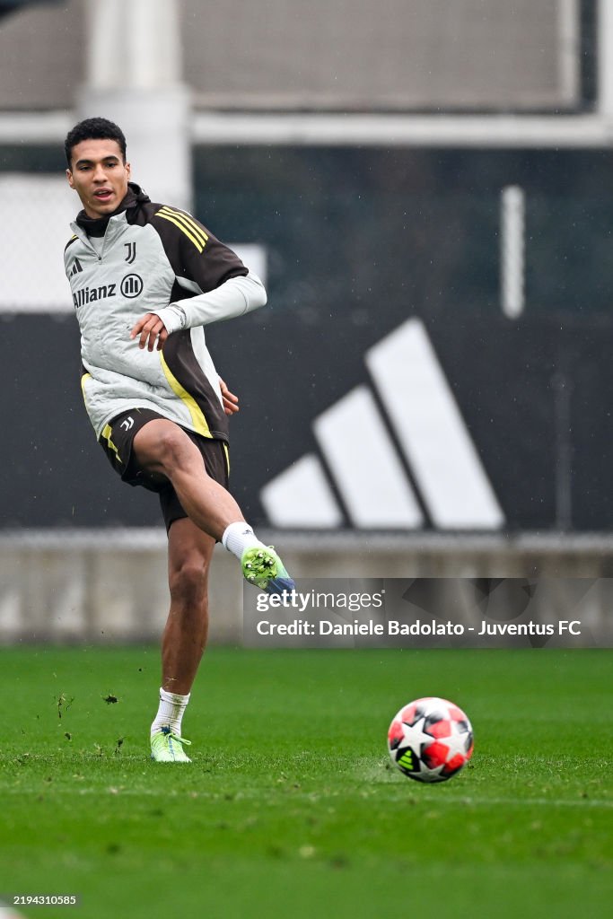 Juventus Training Session And Press Conference - UEFA Champions League 2024/25 League Phase MD7