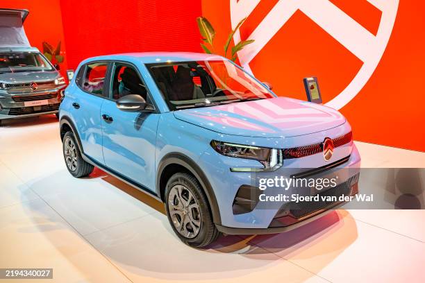 Citroën C3 hatchback car on display at the AutoSalon on January 10, 2025 in Brussels, Belgium.