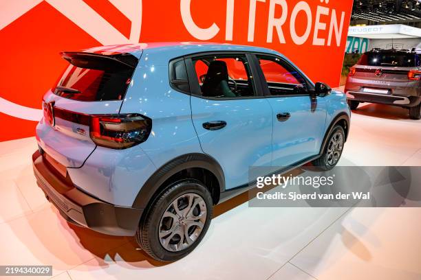 Citroën C3 hatchback car on display at the AutoSalon on January 10, 2025 in Brussels, Belgium.