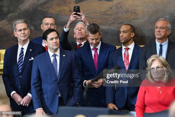 Secretary of Treasury nominee Scott Bessent, Secretary for Veterans Affairs nominee Doug Collins, Secretary of State nominee Marco Rubio, Secretary...