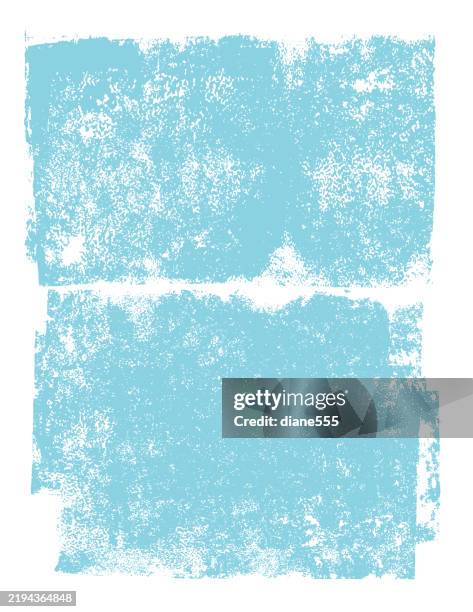 hand made brayer printed paper textured frame background for posters - texture stock illustrations