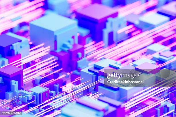 data flow and digital technology - technology stability stock pictures, royalty-free photos & images