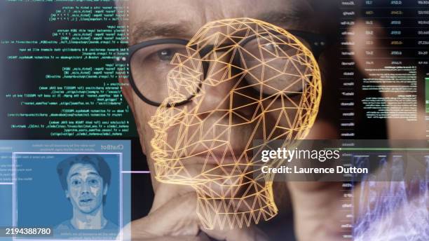 ai avatar researcher - avatar stock pictures, royalty-free photos & images