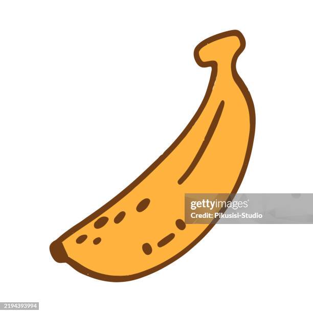 cute banana, fruit icon. - green salad stock illustrations