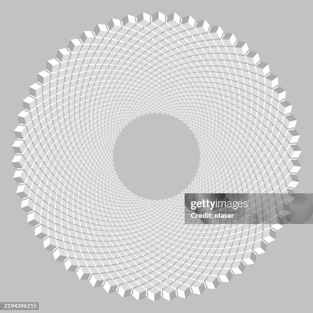 Random Orbit Pattern Full Orbit Swirl Pattern Made Of 3dcubes High-Res Vector Graphic ...