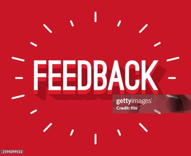 feedback 3d message - technical issues stock illustrations
