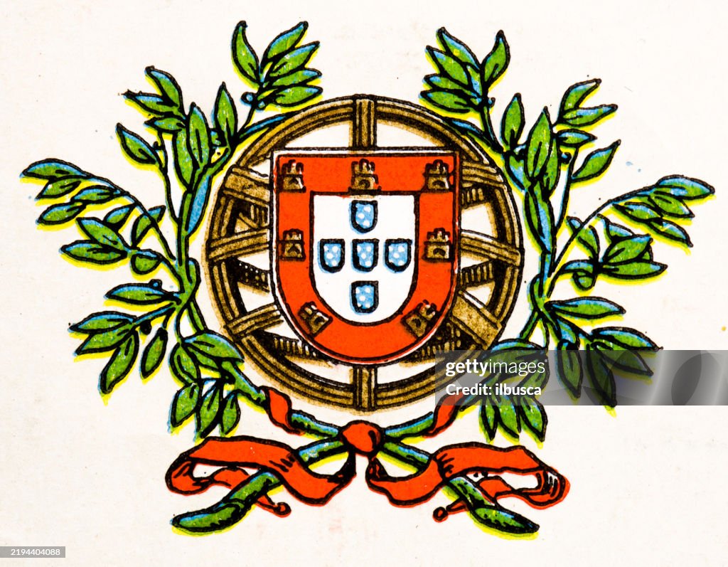 Antiguo Escudo de Armas de Portugal (1898)