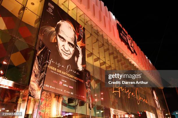 General view of the “Life Is A Dream” concert - Composer Sir Anthony Hopkins with the Royal Philharmonic Orchestra for Riyadh Season 2025 live...