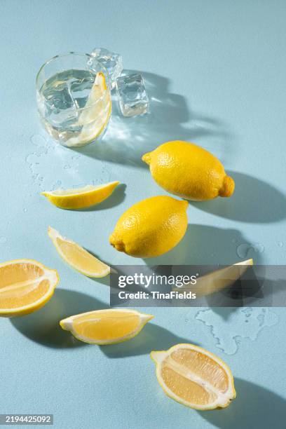 food still life - sicilian lemon - vitamin c stock pictures, royalty-free photos & images