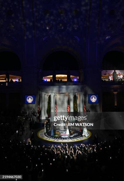 President Donald Trump and First Lady Melania Trump, Vice President J.D. Vance and his wife Usha Vance, Ivanka Trump and her husband Jared Kushner,...