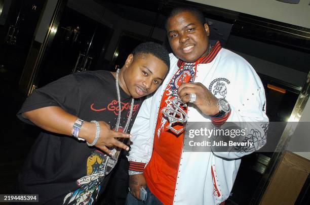 Lil Chief and reggae artist Sean Kingston attend the Rolling Stone private party and concert at The Joint inside Hard Rock Hotel & Casino on...