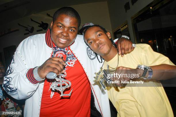 Reggae artist Sean Kingston and guest attend the Rolling Stone private party and concert at The Joint inside Hard Rock Hotel & Casino on September 8,...