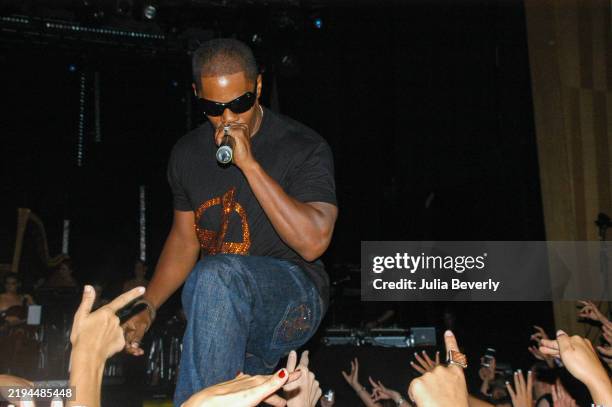 Jamie Foxx performs at the Rolling Stone private party and concert at The Joint inside Hard Rock Hotel & Casino on September 8, 2007 in Las Vegas,...
