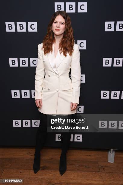 Rose Leslie attends a special screening of "Miss Austen" at the Charlotte Street Hotel on January 21, 2025 in London, England.