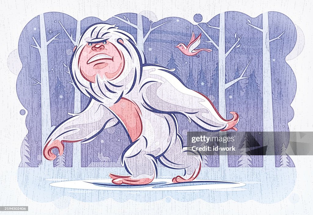 Yeti walking