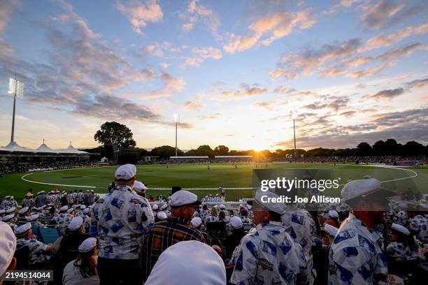 General view is seen during the T20 Black Clash at Hagley Oval on January 18, 2025 in Christchurch, New Zealand.