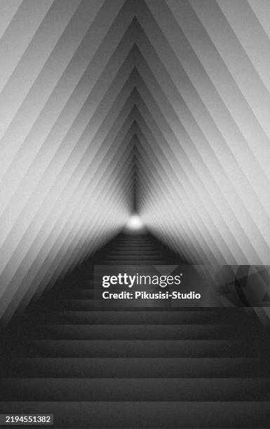 Abstract Gradient Tunnel With A Triangular Perspective Creating A ...