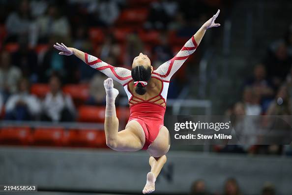 Matt Jones Razorback Maddie Jones of the Arkansas Razorbacks competes on the balance beam ...