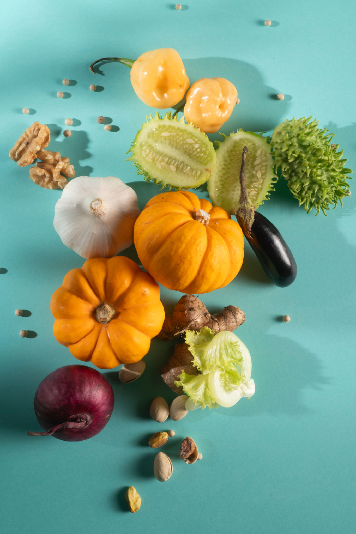Food still life - Vegetable assortment. Food still life - Vegetable assortment.