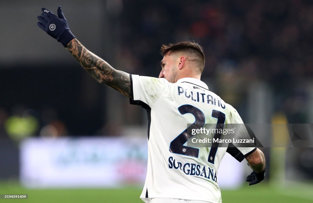 Politano Matteo Politano of Napoli celebrates scoring his team's first goal ...