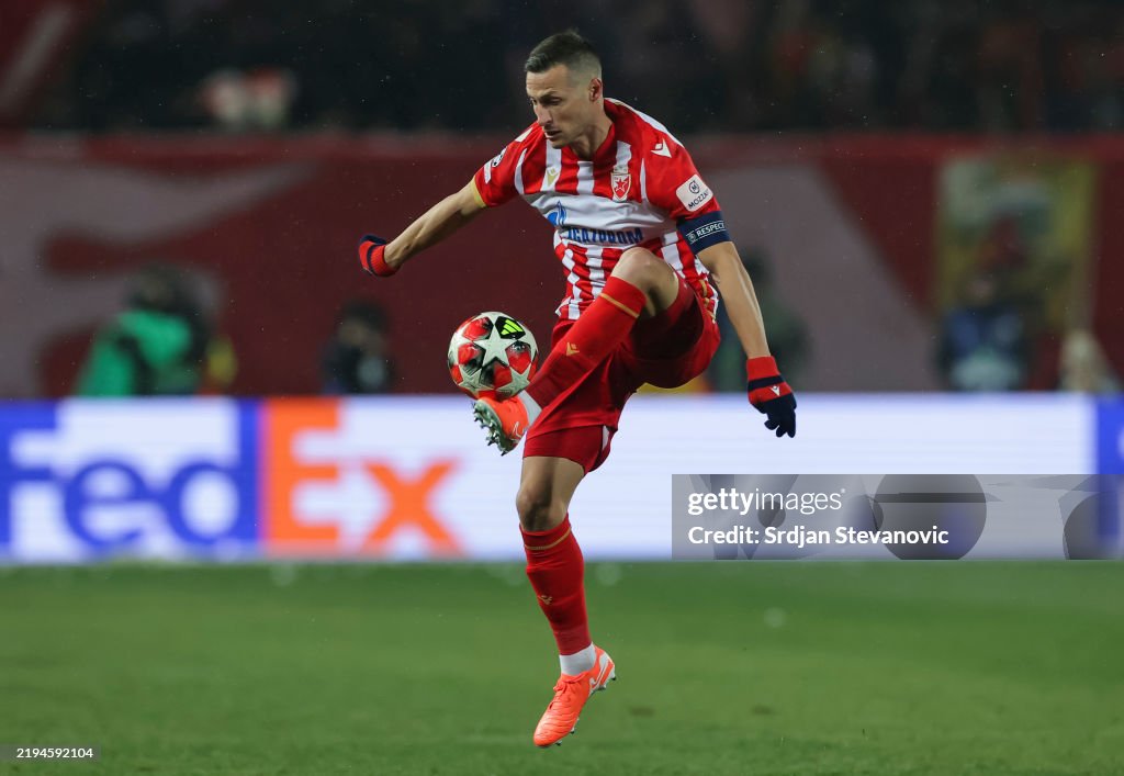 FK Crvena Zvezda v PSV Eindhoven - UEFA Champions League 2024/25 League Phase MD7