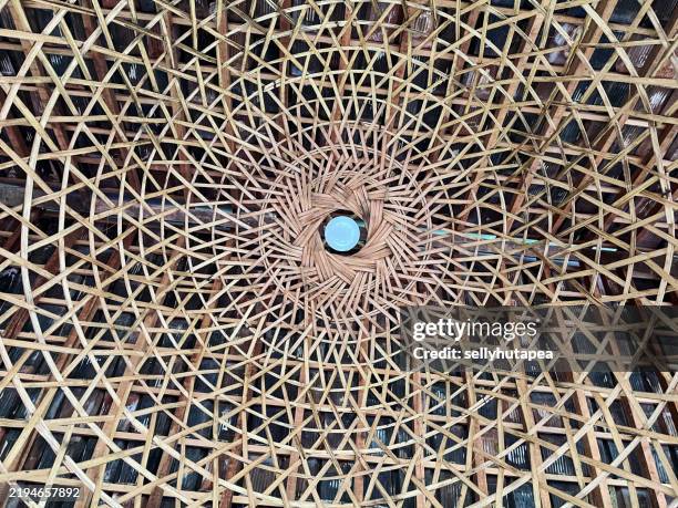 traditional wicker lamp - bamboo stock pictures, royalty-free photos & images