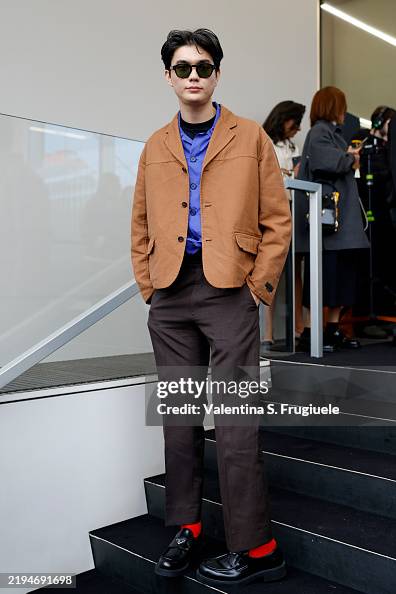 Prada - Arrivals - Milan Fashion Week - Menswear Fall/Winter 2025 - 2026 Prada - Arrivals - Milan Fashion Week - Menswear Fall/Winter 2025 - 2026
