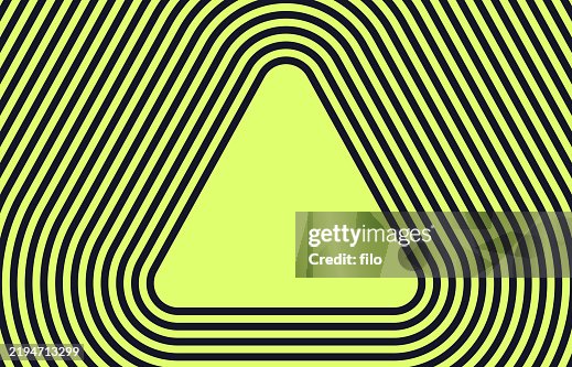 Caution Warning Yield Yellow Concentric Triangle Shape Border Frame Background Caution Warning Yield Yellow Concentric Triangle Shape Border Frame Background