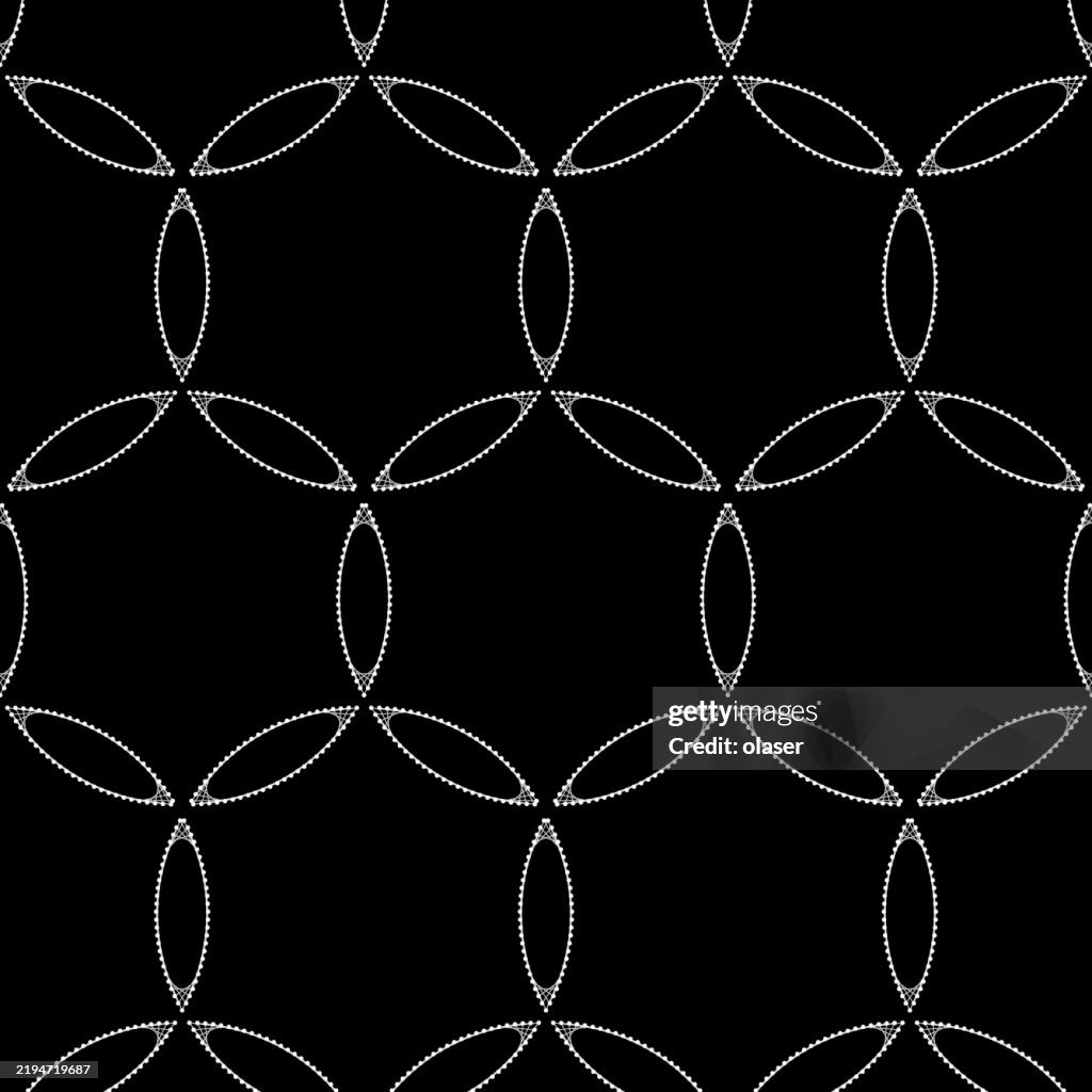 Patterns Using Pearls Eye Pattern Of Pearls With Seams On Black Seamless Repeating Pattern ...