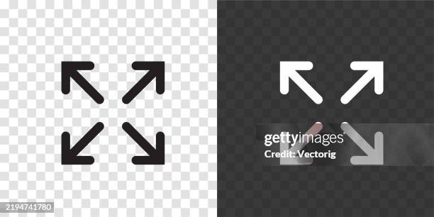 corner brackets icon - aperture stock illustrations