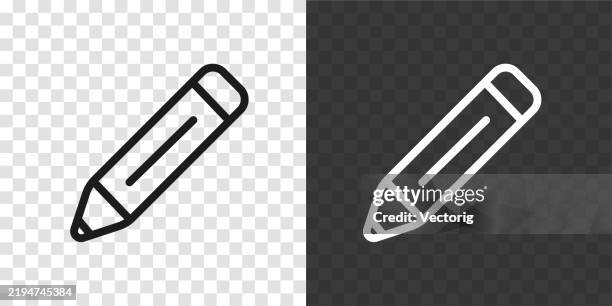 pen icon - graphite stock illustrations
