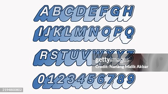 Alphabet 3d Design And Colorful Editable Text Effect Text Can Be ...
