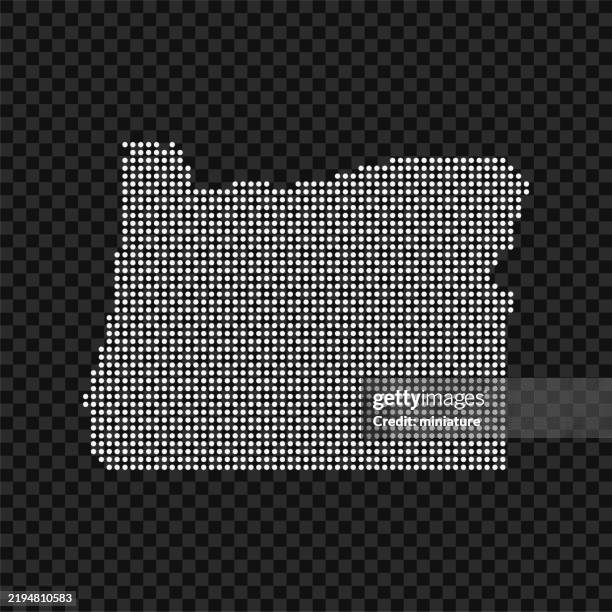 oregon map - oregon stock illustrations