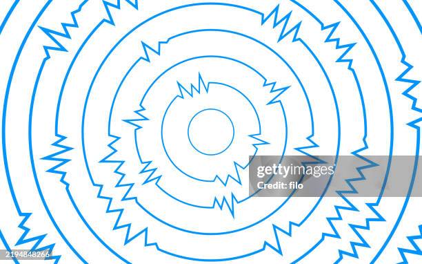 vibration wave audio abstract concentric circles background pattern - speaker texture stock illustrations