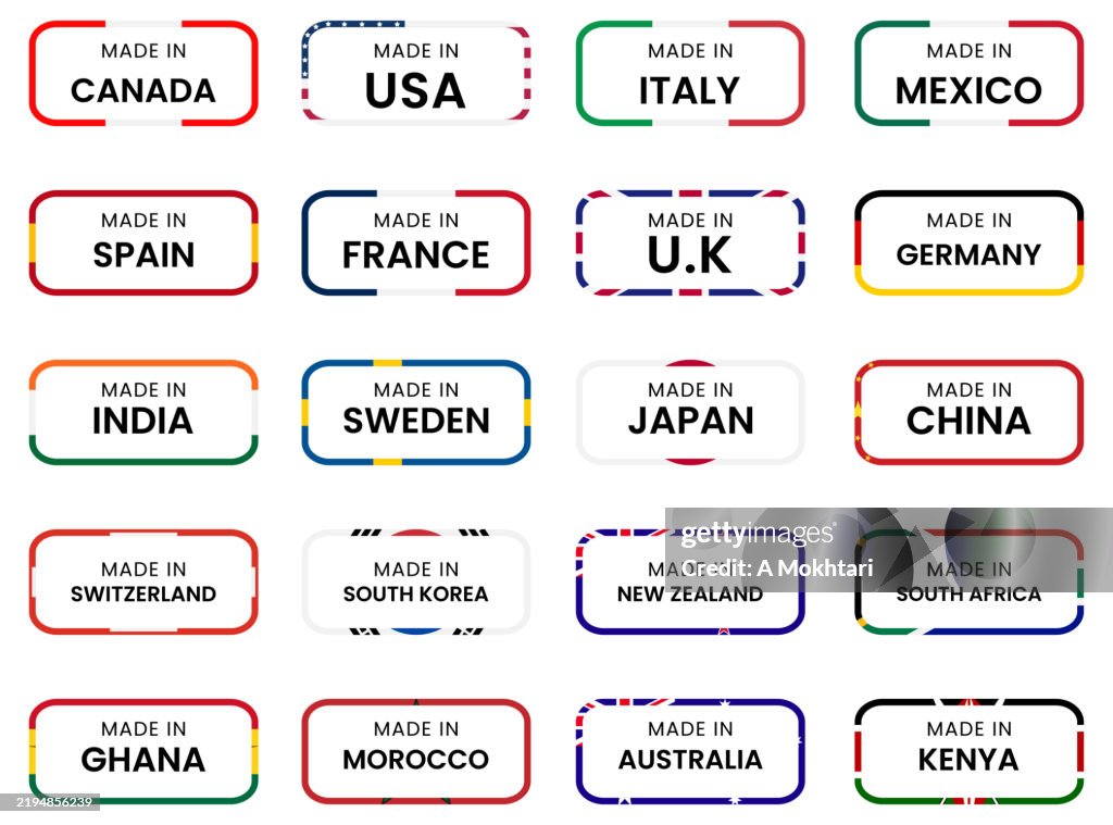 Made in different country.