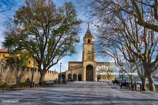 church of san pedro in gijón, spain - gijon stock pictures, royalty-free photos & images